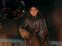 Ana de Armas and Keanu Reeves behind the scenes of Ballerina (2025)