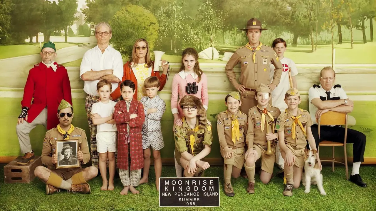 Bruce Willis, Edward Norton, and Bill Murray in Moonrise Kingdom (2012) – Indian Paintbrush