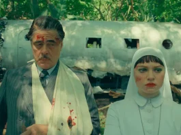 Benicio Del Toro and Mia Threapleton in The Phoenician Scheme (2025) – TPS Productions / Focus Features