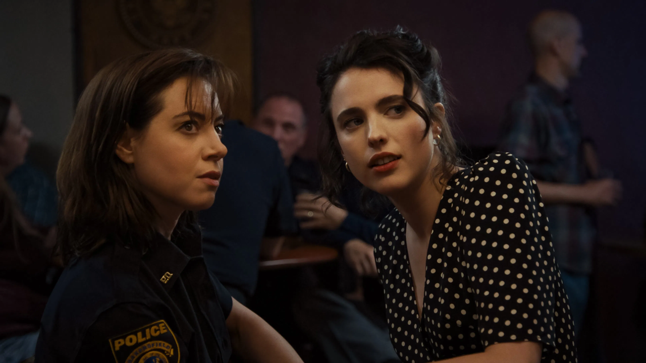 Photo: Honey Don’t! (2025) starring Margaret Qualley, Aubrey Plaza, and Charlie Day
